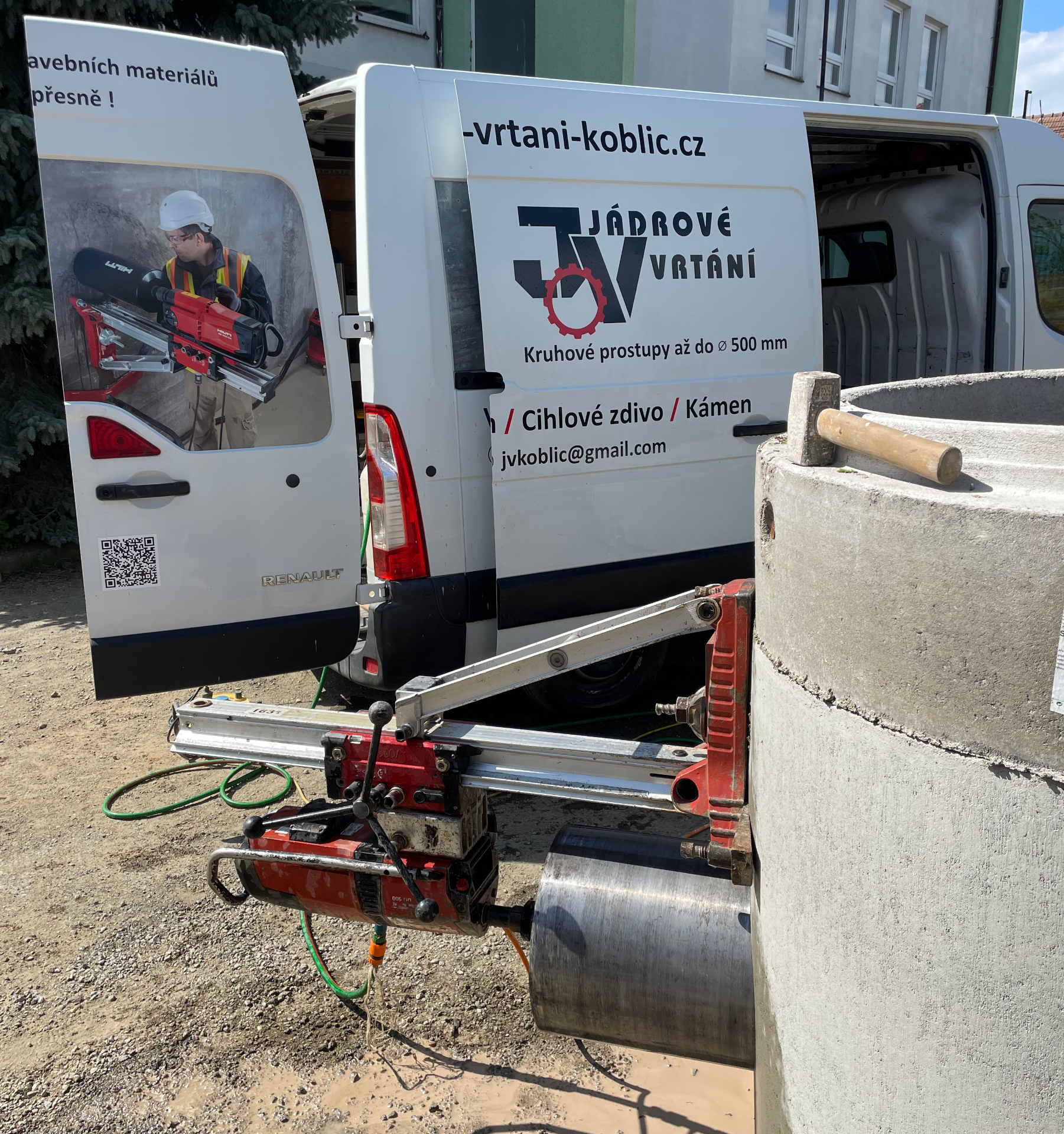 Jádrové vrtání Pravovín